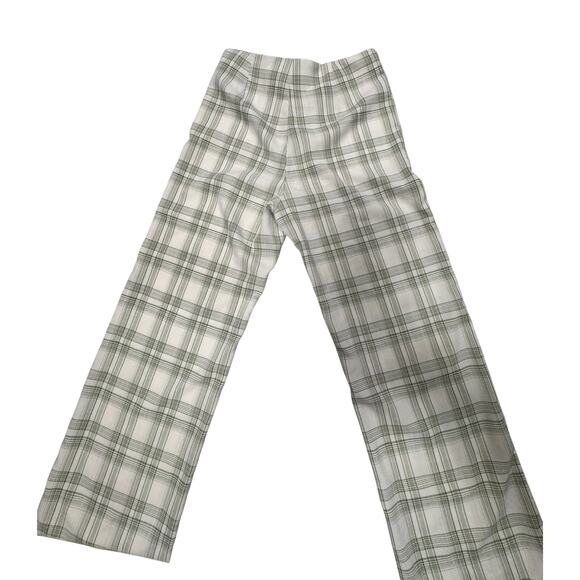 West of Melrose Green Plaid Straight-Leg Pants Women's Small Preppy Cottage - Picture 3 of 14